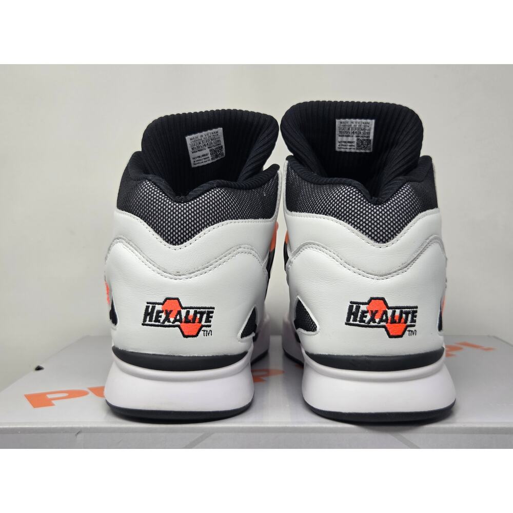 DS Reebok Pump Omni Zone II WHITE BLACK ORANGE G57540 - Picture 4 of 6